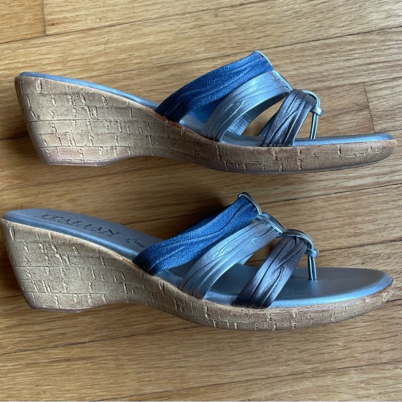 Italian Shoemakers Wedge Heels.  Size 8.5. Great Used Condition - Picture 4 of 8